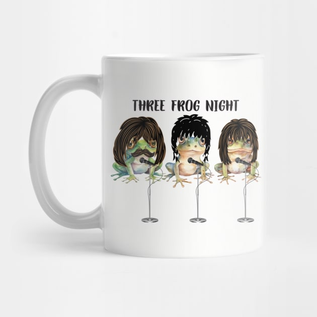 Funny Music Three Frog Night by TeesForThee